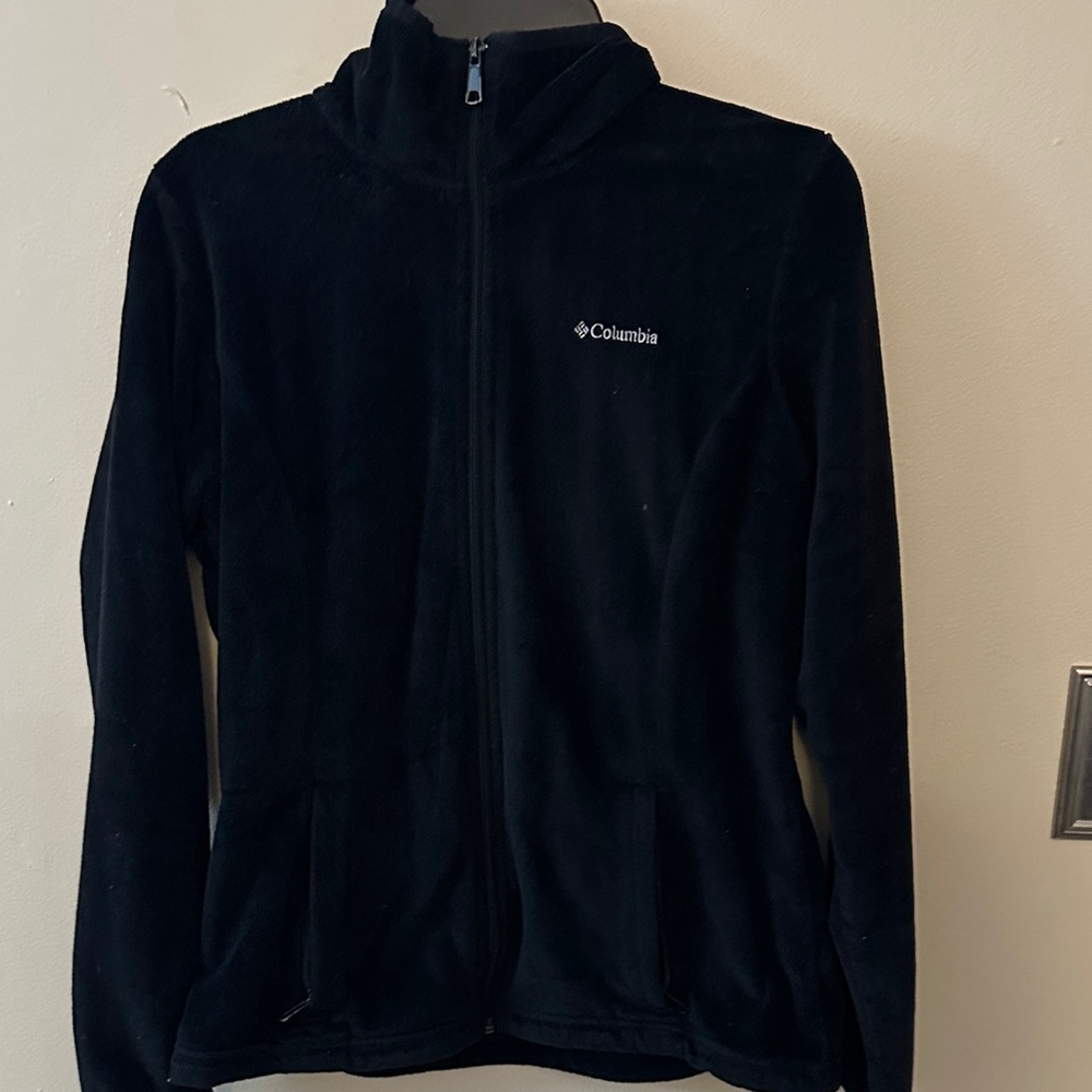 Columbia Black Zip-Up Fleece Jacket